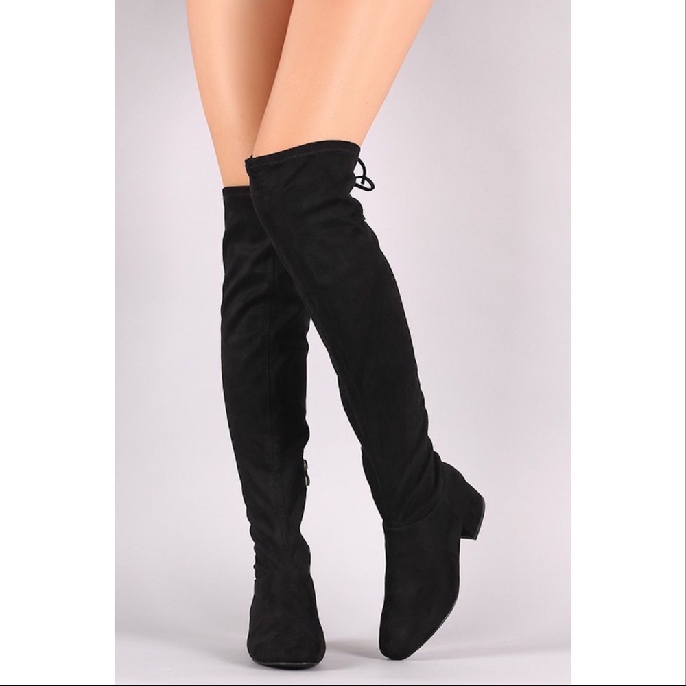 Black Knee Boots